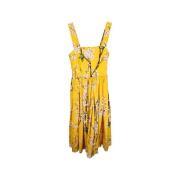 Pre-owned Cotton dresses Dolce & Gabbana Pre-owned , Yellow , Dames