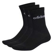 Lineaire Crew Gepolsterde Sokken Adidas , Black , Unisex