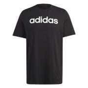 Essential Logo Lineal T-shirt Adidas , Black , Heren