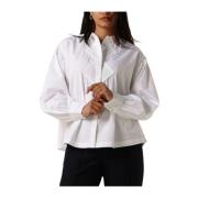 Witte Laura Blouse Stijlvolle Garderobe Toevoeging Antik Batik , White...