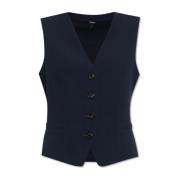 Ribgebreide Vest Theory , Blue , Dames