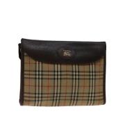 Pre-owned Cotton clutches Burberry Vintage , Beige , Dames