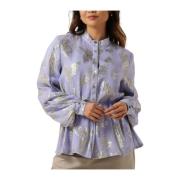 Juneberry Charlottas Blouse Bruuns Bazaar , Purple , Dames