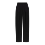 Wollen broek Sportmax , Black , Dames