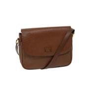 Pre-owned Leather shoulder-bags Burberry Vintage , Brown , Dames