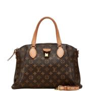 Pre-owned Canvas handbags Louis Vuitton Vintage , Brown , Dames