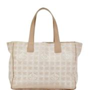 Pre-owned Canvas totes Chanel Vintage , Beige , Dames