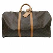 Pre-owned Canvas handbags Louis Vuitton Vintage , Brown , Dames