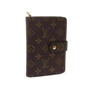 Pre-owned Coated canvas wallets Louis Vuitton Vintage , Brown , Dames