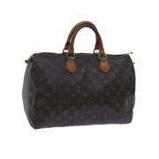 Pre-owned Canvas handbags Louis Vuitton Vintage , Brown , Dames