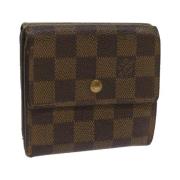 Pre-owned Coated canvas wallets Louis Vuitton Vintage , Brown , Dames