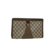 Pre-owned Canvas gucci-bags Gucci Vintage , Beige , Dames