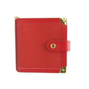 Pre-owned Leather wallets Louis Vuitton Vintage , Red , Dames