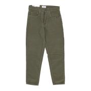 Corduroy Lange Broek Geverfd Olijftak Amish , Green , Heren