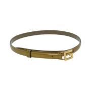 Pre-owned Leather belts Gucci Vintage , Beige , Dames