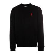 Rood Label Sweatshirt Ami Paris , Black , Heren