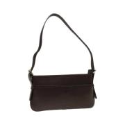 Pre-owned Leather shoulder-bags Burberry Vintage , Brown , Dames