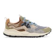 Grijze Sneakers voor Buitenavonturen Flower Mountain , Gray , Heren