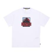 Heren Logo Tee Wit Korte Mouw T-shirt Iuter , White , Heren