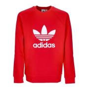 Klassieke Trefoil Crewneck Sweatshirt Lichtgewicht Adidas , Red , Here...