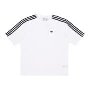 Klassieke Oversized Tee Wit Dames T-shirt Adidas , White , Dames