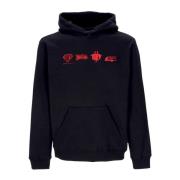 Zwarte hoodie met kangoeroezak Iuter , Black , Heren