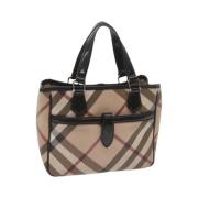 Pre-owned Fabric handbags Burberry Vintage , Beige , Dames