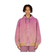 Denim Hoodie Jas Notsonormal , Purple , Heren