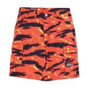 Camo Cargo Shorts met Zakken Propaganda , Orange , Heren