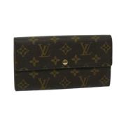 Pre-owned Canvas wallets Louis Vuitton Vintage , Brown , Dames