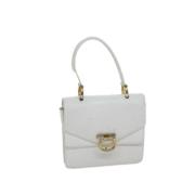 Pre-owned Leather celine-bags Celine Vintage , White , Dames