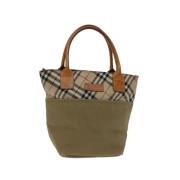 Pre-owned Cotton handbags Burberry Vintage , Beige , Dames