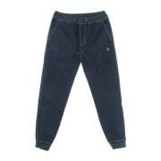 Blauwe Denim Jogger Broek Dolly Noire , Blue , Heren