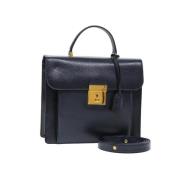 Pre-owned Leather gucci-bags Gucci Vintage , Blue , Dames