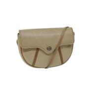 Pre-owned Leather dior-bags Dior Vintage , Beige , Dames