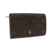 Pre-owned Coated canvas wallets Louis Vuitton Vintage , Brown , Dames