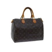 Pre-owned Canvas handbags Louis Vuitton Vintage , Brown , Dames