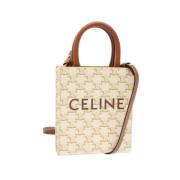 Pre-owned Canvas handbags Celine Vintage , White , Dames