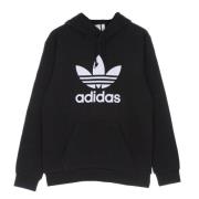 Klassieke Trefoil Lichtgewicht Hoodie Zwart/Wit Adidas , Black , Heren