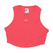 Essential Rib Crop Tank in Aster Pink Nike , Pink , Dames