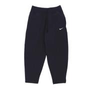 Black Fleece Tracksuit Pants Curved Nike , Black , Dames