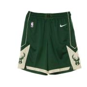 Milwaukee Bucks Basketball Shorts Icon Edition Nike , Green , Heren