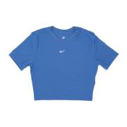 Star Blue Essential Crop Tee Nike , Blue , Dames