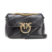 Zwarte Mini Love Bag Puff Pinko , Black , Dames