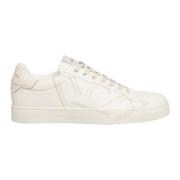 Eenvoudige Vetersneakers Emporio Armani , White , Heren