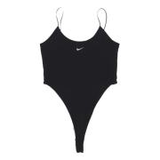 Chill Knit Bodysuit Zwart Nike , Black , Dames