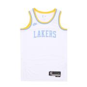 Los Angeles Lakers Basketbalshirt Nike , White , Heren