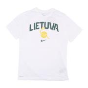 2024 Basketbalshirt Litouwen Team Nike , White , Heren