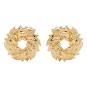 Gouden Petal Twist Oorbellen Nina Ricci , Yellow , Dames