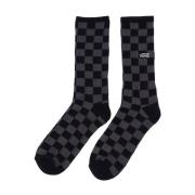 Checkerboard Crew II Sokken Zwart/Houtskool Vans , Black , Heren